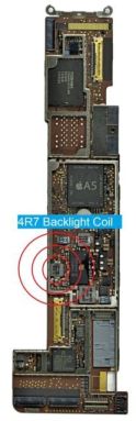 iPad 4R7 Backlight coil